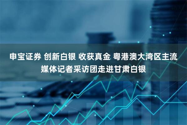 申宝证券 创新白银 收获真金 粤港澳大湾区主流媒体记者采访团走进甘肃白银